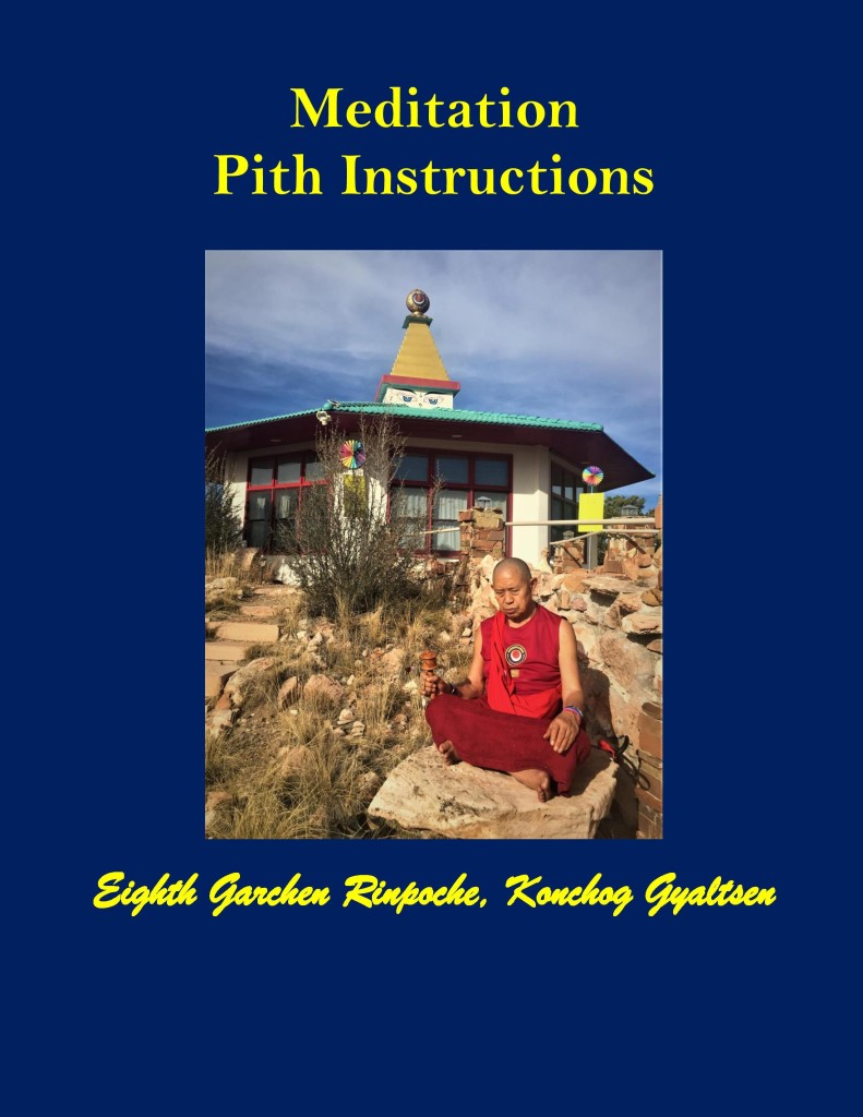 Meditation Pith Instructions by Garchen Rinpoche COVER PAGE-page-001